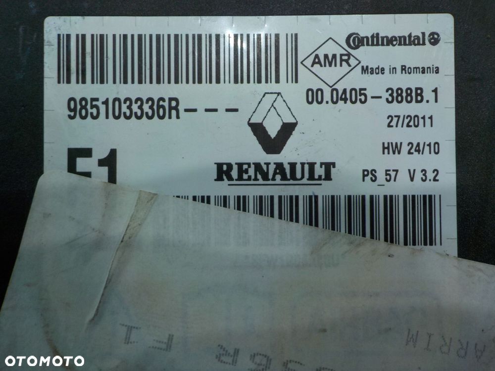 RENAULT MEGANE III 1.4 B 12r CABRIO COUPE 2D modul sensor AIRBAG 985103336R - 3