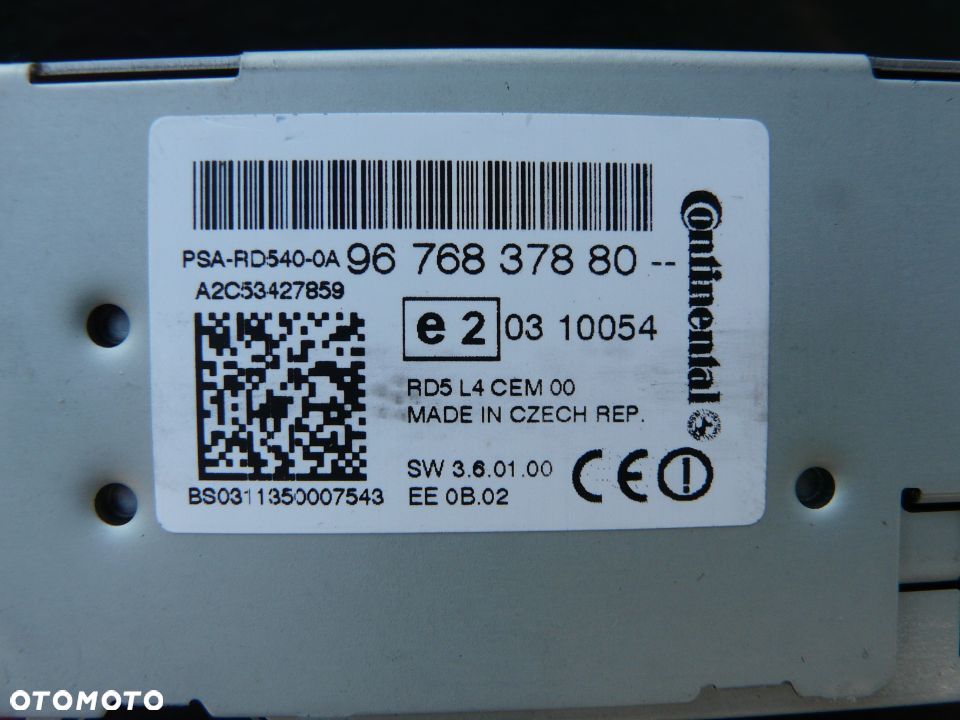 Radio 9676837880 Peugeot 508 - 3