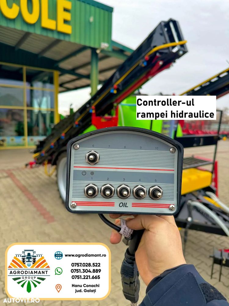 Alta Instalatie de erbicidat tractata full hidraulica DEMAROL CYCLON 2000L - 10