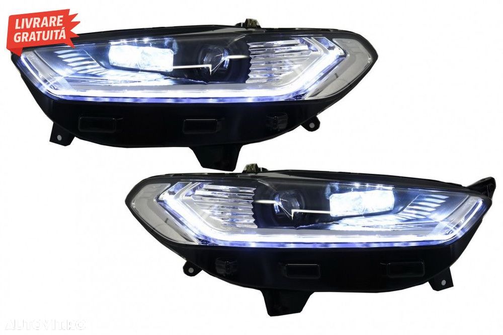 Faruri LED DRL Ford Mondeo MK5 (2013-2018) Semnalizare Secventiala Cro - 5