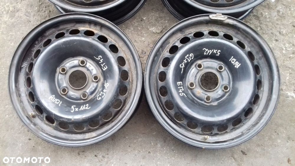 FELGI FELGA STALOWE VW AUDI 5x112 6Jx15 ET45 - 3