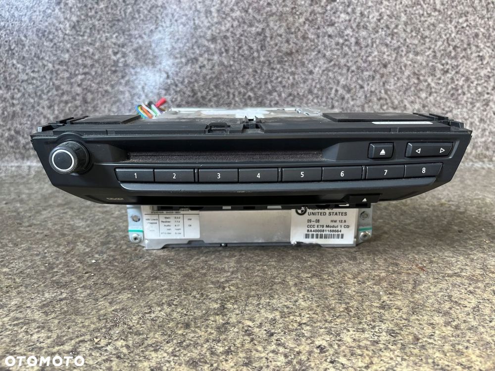 Radio CCC naped plyt CD radioodtwarzacz DVD panel BMW X5 E70 X6 E71 ORG BDB - 1