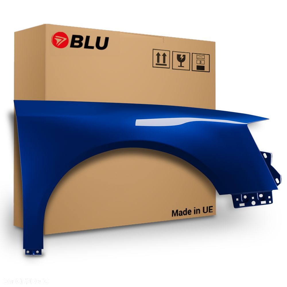 BLU Błotnik VW PASSAT B6 LC5J prawy niebieski 05-10 przód ocynk LaserBlue - 1