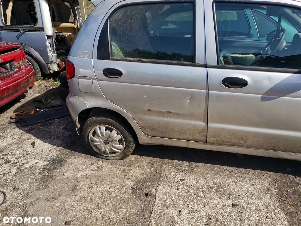 Daewoo Matiz maska zderzak chlodnica polos silnik skrzynia drzwi lusterko szyba fotel - 4