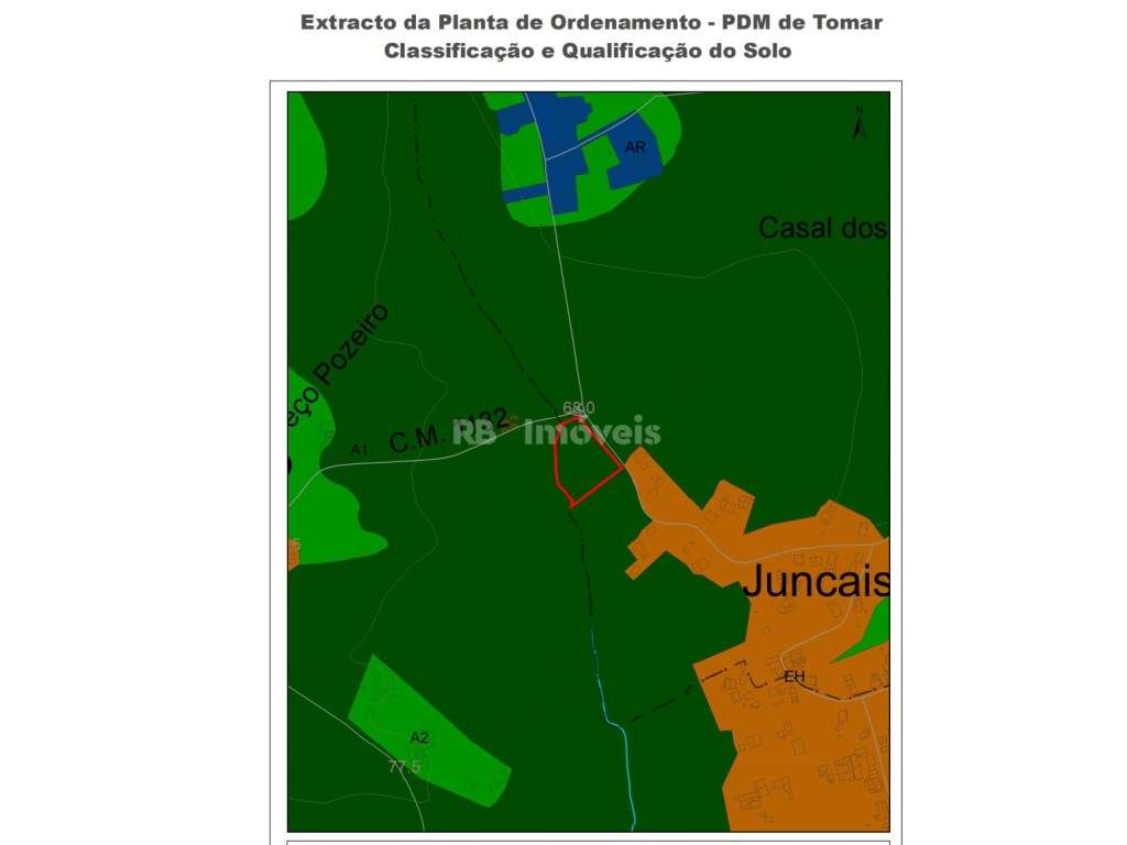 Terreno Rústico com poço - Juncais, Tomar - Grande imagem: 3/11