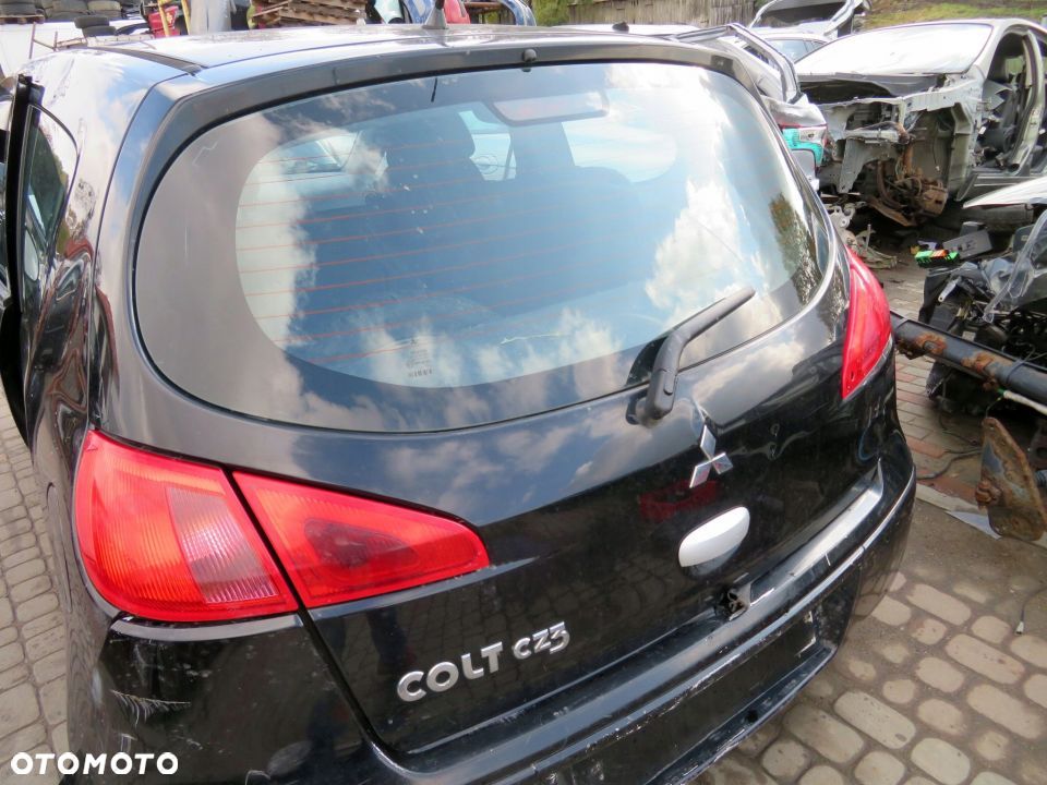 KLAPA BAGAŻNIKA TYLNA COLT VI Z30 3D HB X19  CZARNY MITSUBISHI 2004-2008 - 2
