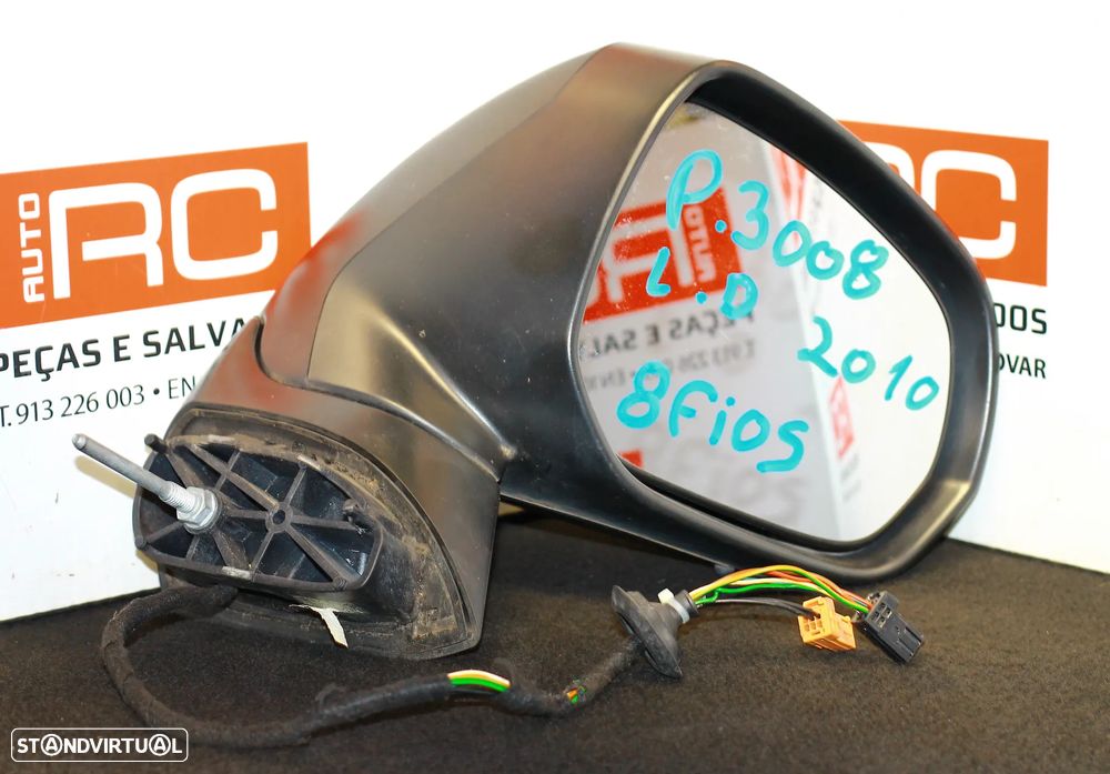 ESPELHO RETROVISOR DIREITO PEUGEOT 3008 2010 - 2