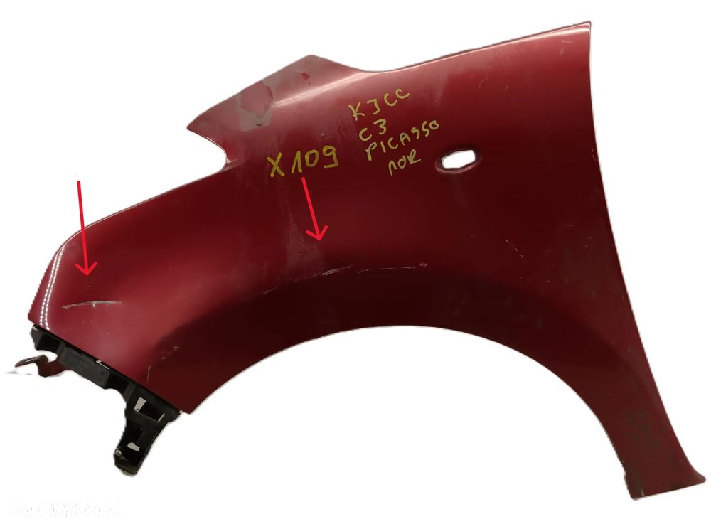 błotnik lewy przód przedni CITROEN C3 PICASSO 08-17 KJCC - 1