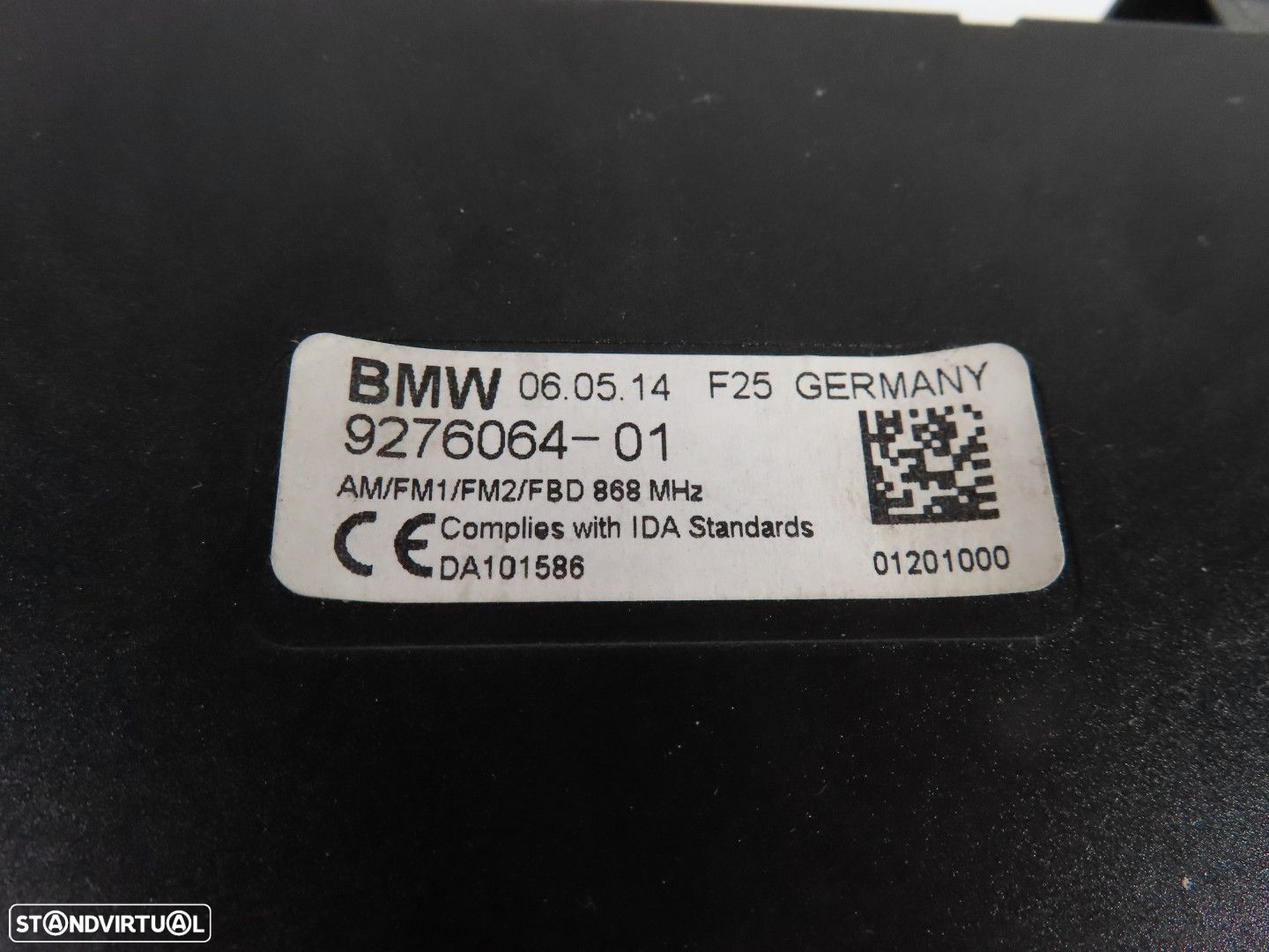 Amplificador antena Diversity 868 MHZ Usado / Original BMW X3 (F25) 65209276064 - 5