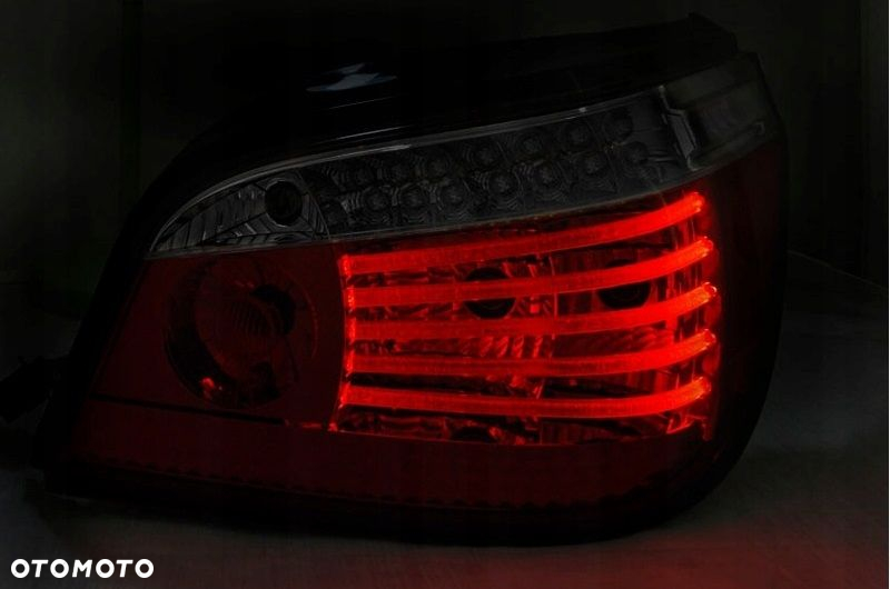Lampy DIODOWE BMW E60 03-07 RED SMOKE LED SEQ - 4