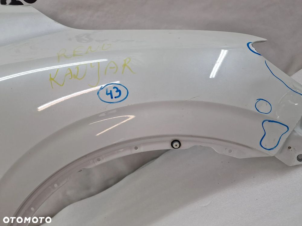 RENAULT KADJAR 15- PRAWY BŁOTNIK PRZEDNI PRZÓD , NR 631000193R , 631000193 R , NR AUKCJI BŁ43 - 8