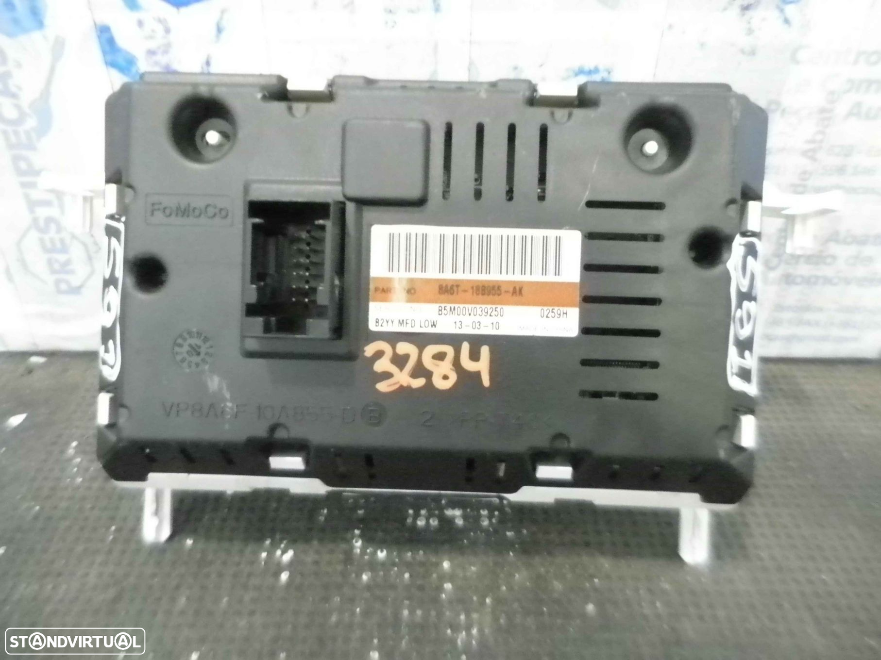 Display Relogio 8A6T18B955AK FORD FIESTA 6  2010 1.4TDCI 70CV 5P BRANCO - 2