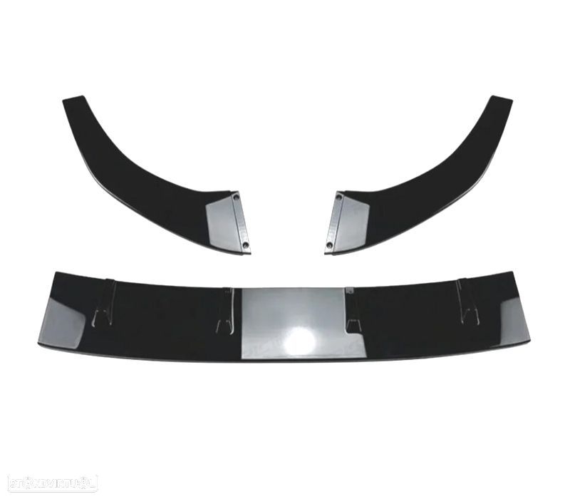 SPOILER LIP VOLKSWAGEN VW GOLF 7.5 17-20 LOOK GTI PRETO BRILHANTE - 2