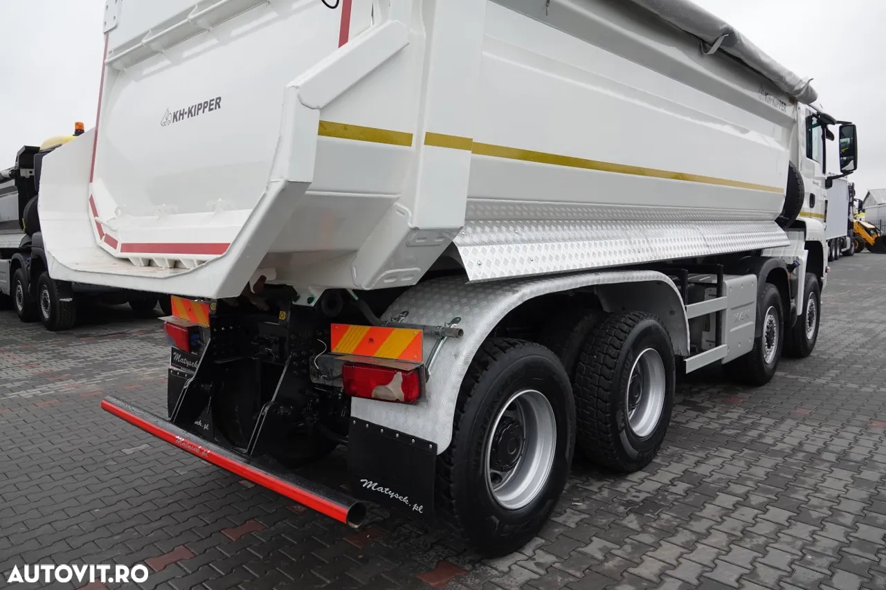 MAN TGS 41.460 / 8x8 / BASCULANTE SPATE / MANUAL / KH-KIPPER / EURO 6 / 2019 / CONTRACTUL DE SERVICE - 15