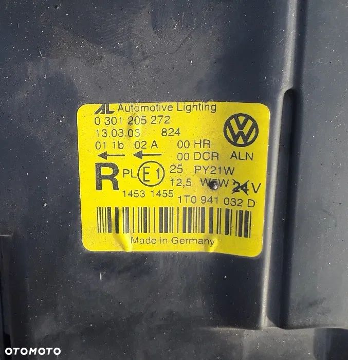 Lampa przednia prawa VW Touran I Xenon 1T0941032D Reflektor prawy przód VW Touran 2003-2006 Xenon 1T0941032D - 3