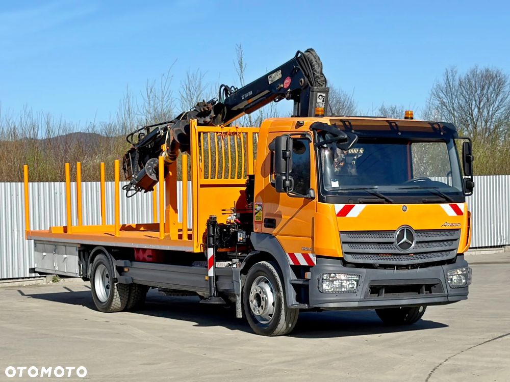 Mercedes-Benz ATEGO 1324 * SKRZYNIA 6,40 m + HIAB 144 B - 1  DUO + WIERTNICA - 3