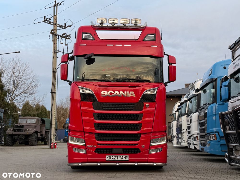 Scania 580s Scania z Niemiec ASO kontrakt serwisowy idealny stan v8 4x2 - 6