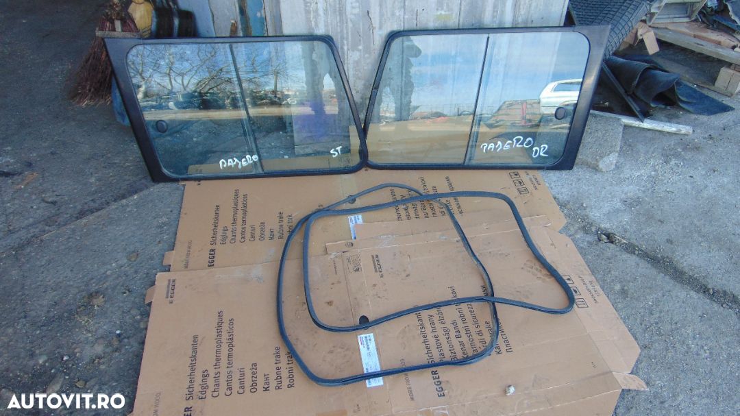 Geam fix Mitsubishi pajero mk2 geamuri staga dreapta spate model 5 usi dezmembrez - 1