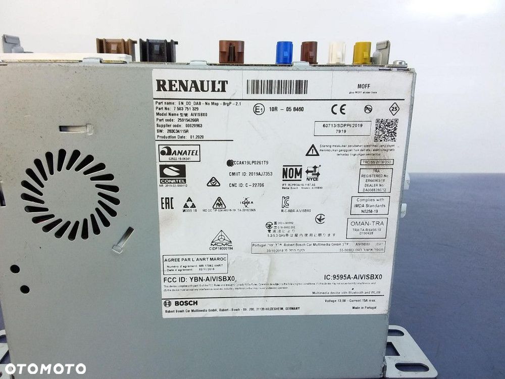 RENAULT CLIO V RADIO NAWIGACJA 259154266R - 4