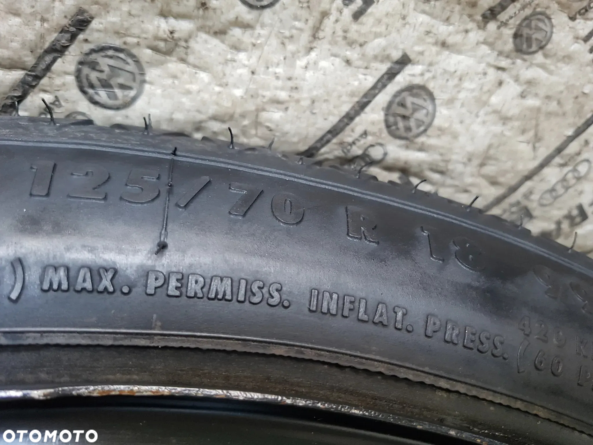KOŁO DOJAZDOWE VW TAIGO T-CROS SKODA KAMIQ SEAT ARONA   5X100 3,5JX18  125/70R18 - 3