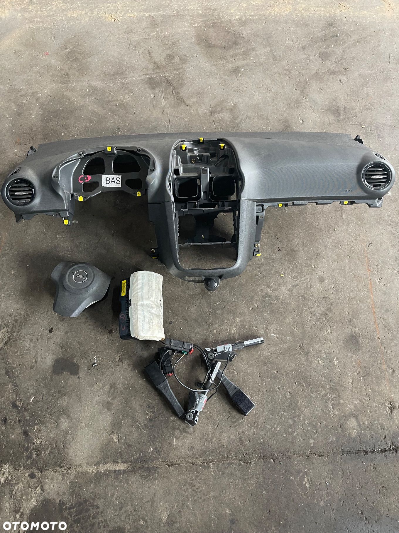 OPEL CORSA D KONSOLA PODUSZKI NAPINACZE - 1