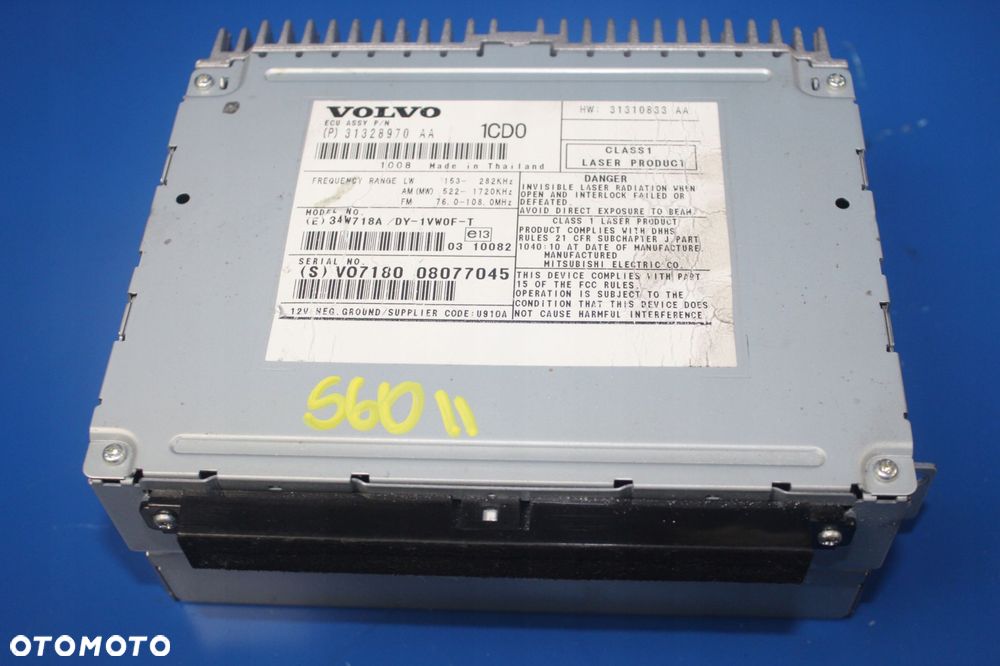 VOLVO S60 II V60 10- RADIO CZYTNIK CD 31328970 - 1