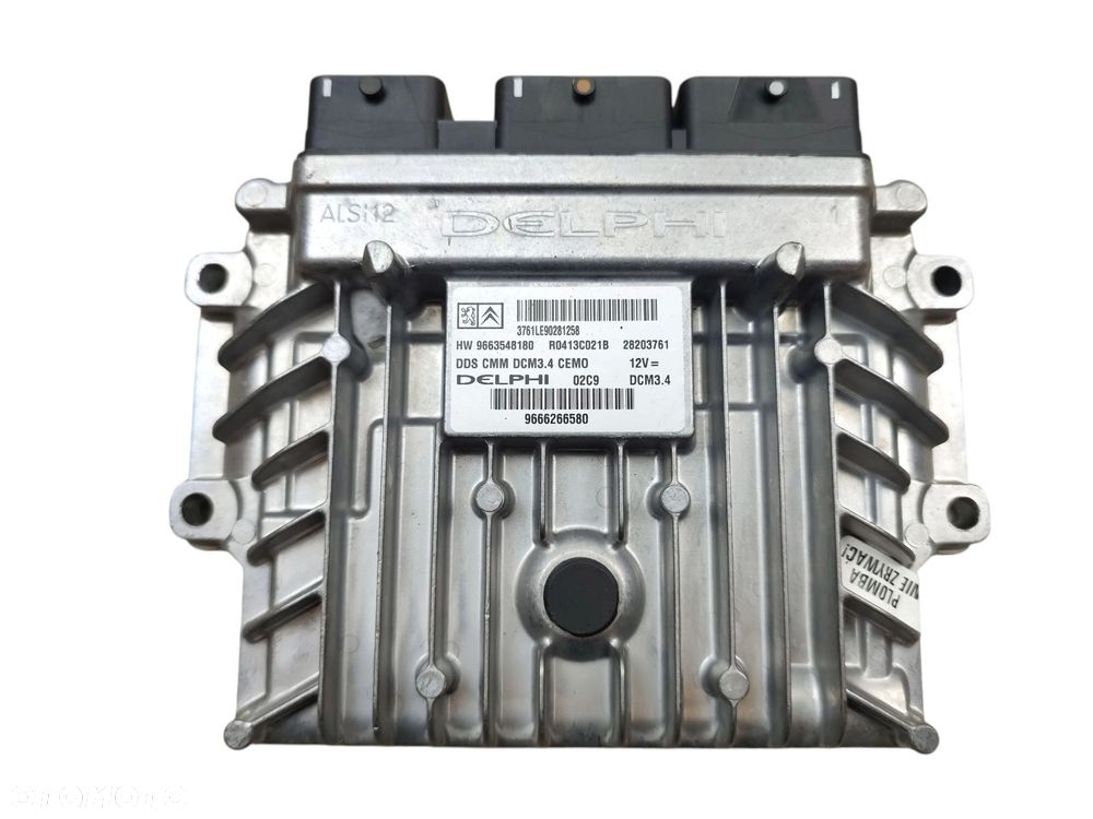 KOMPUTER STEROWNIK SILNIKA CITROEN C5 III (2008-2010) 2.0 HDI 136KM 9666266580 - 1