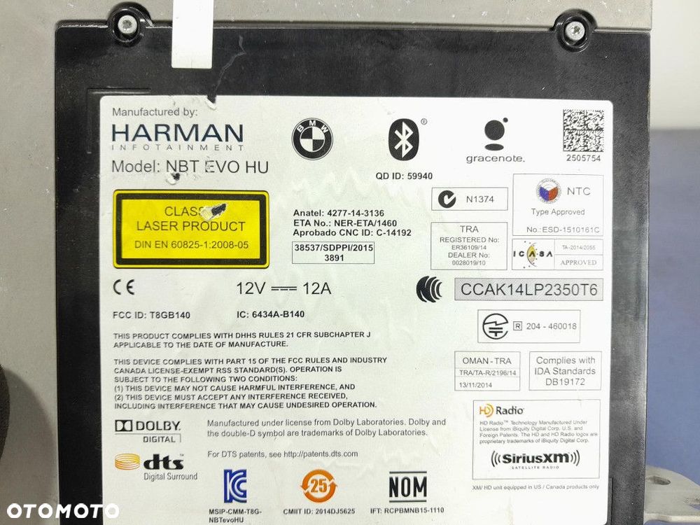 BMW 3 F30 F31 F34 LCI RADIO NAWIGACJA HARMAN KARDON 8794118 - 6