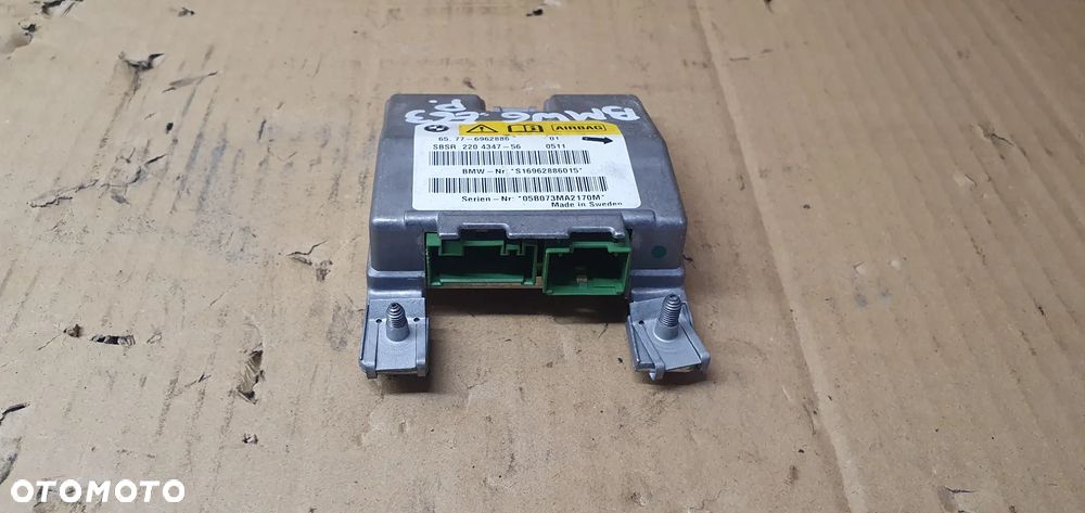 Moduł Sensor Airbag Poduszek BMW 6 E63 6962886 - 2