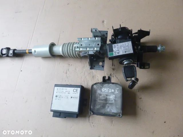 ZESTAW STARTOWY KOMPUTER STACYJKA IMMOBILIZER OPEL ASTRA II 1.6 16V 09355929 CSSJ - 1