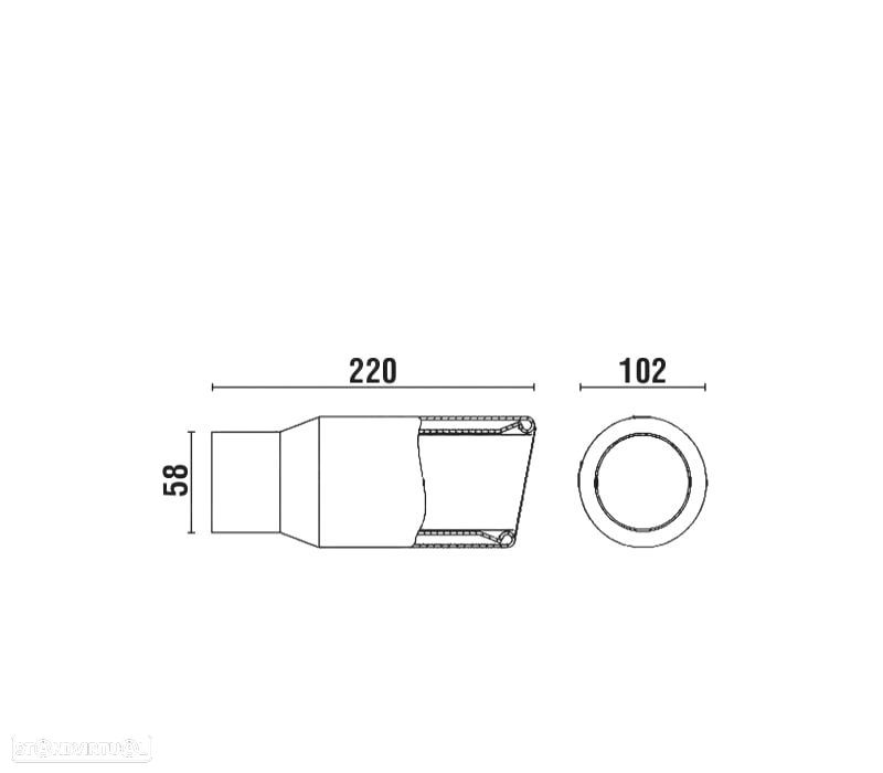 PONTEIRA DE ESCAPE EM INOX - 2