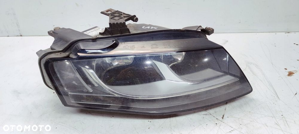 REFLEKTOR LAMPA PRAWY PRZÓD AUDI A4 B8 8K0941004A UK - 1