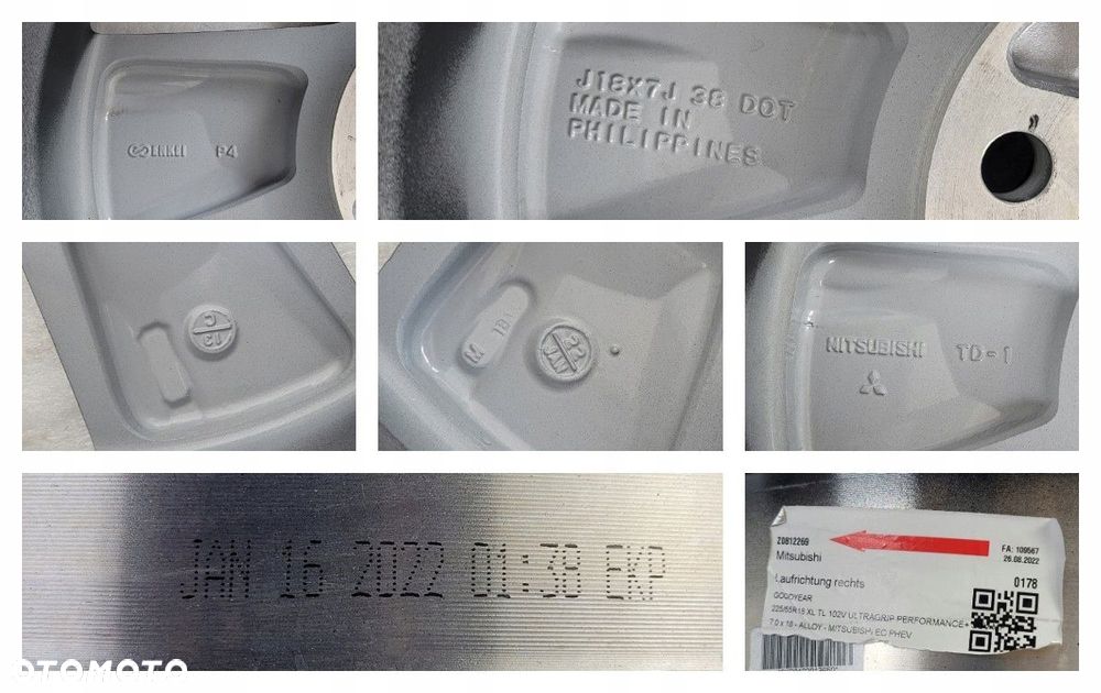 FELGI MITSUBISHI OUTLANDER ASX ECLIPSE CROSS 7x18 18 ET38 5x114,3 - 14