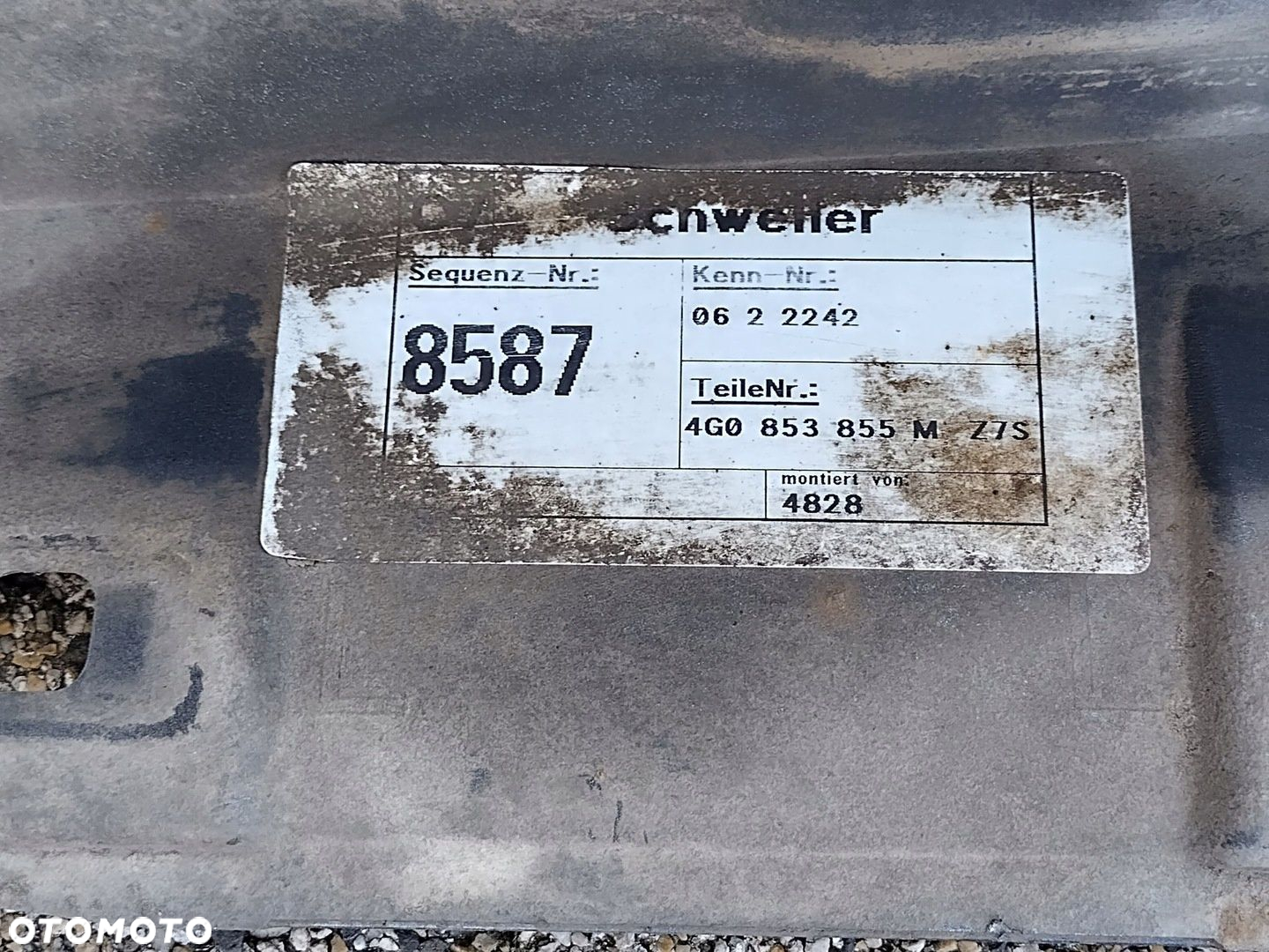 AUDI A6 S6 C7 4G LIFT 15-18 AVANT KOMBI S-LINE LEWA LISTWA PROGOWA LZ7S - 15