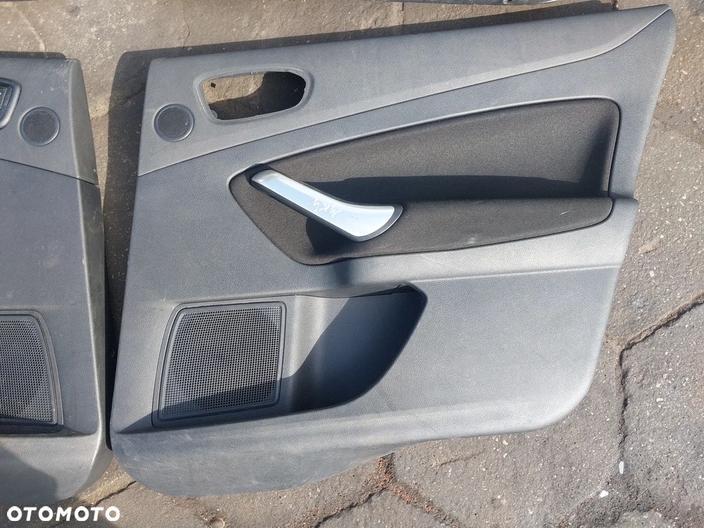 Boczki tapicerka drzwi Ford Mondeo MK4 MKIV HB Sedan prawy lewy przód tył boczek kierowcy pasażera czarne - 4