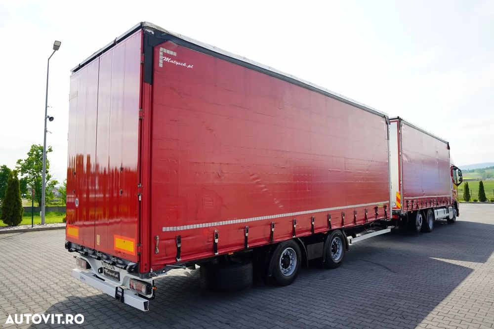 Volvo FH 460 / COMBINAT TANDEM / 120 M3 / TRANSITION / I-SAVE / I-PARK COOL / DIRECȚIE CU RIDICARE AXLE / WIELTON / CORTINĂ ARMATĂ - 4