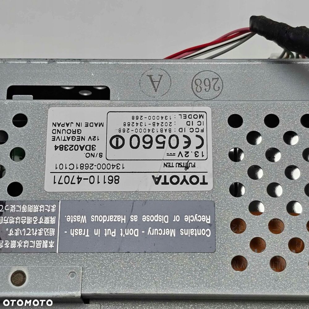toyota prius ii 2 radio navi gps nawigacja ekran - 7