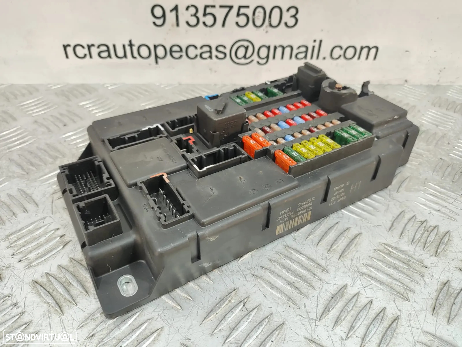 TAMPA CAIXA FUSÍVEIS RELÉS SAM BSI MINI COOPER R56 61353448964 3448964 - 3