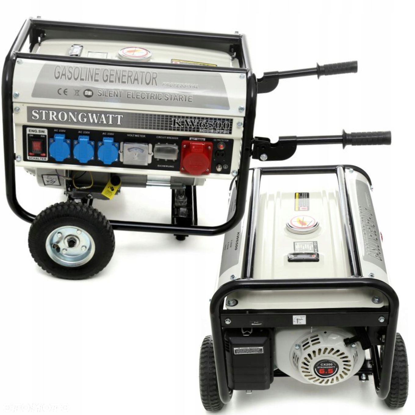 AGREGAT PRĄDOTWÓRCZY GENERATOR PRĄDU 2500W 12/230/380V NA KÓLKACH KRAFDELE - 15