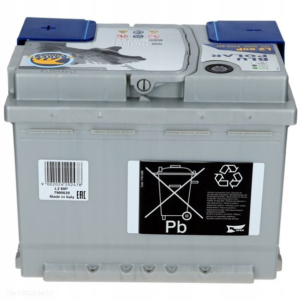 Akumulator Baren Blu Polar 12V 60Ah 540A P - 6