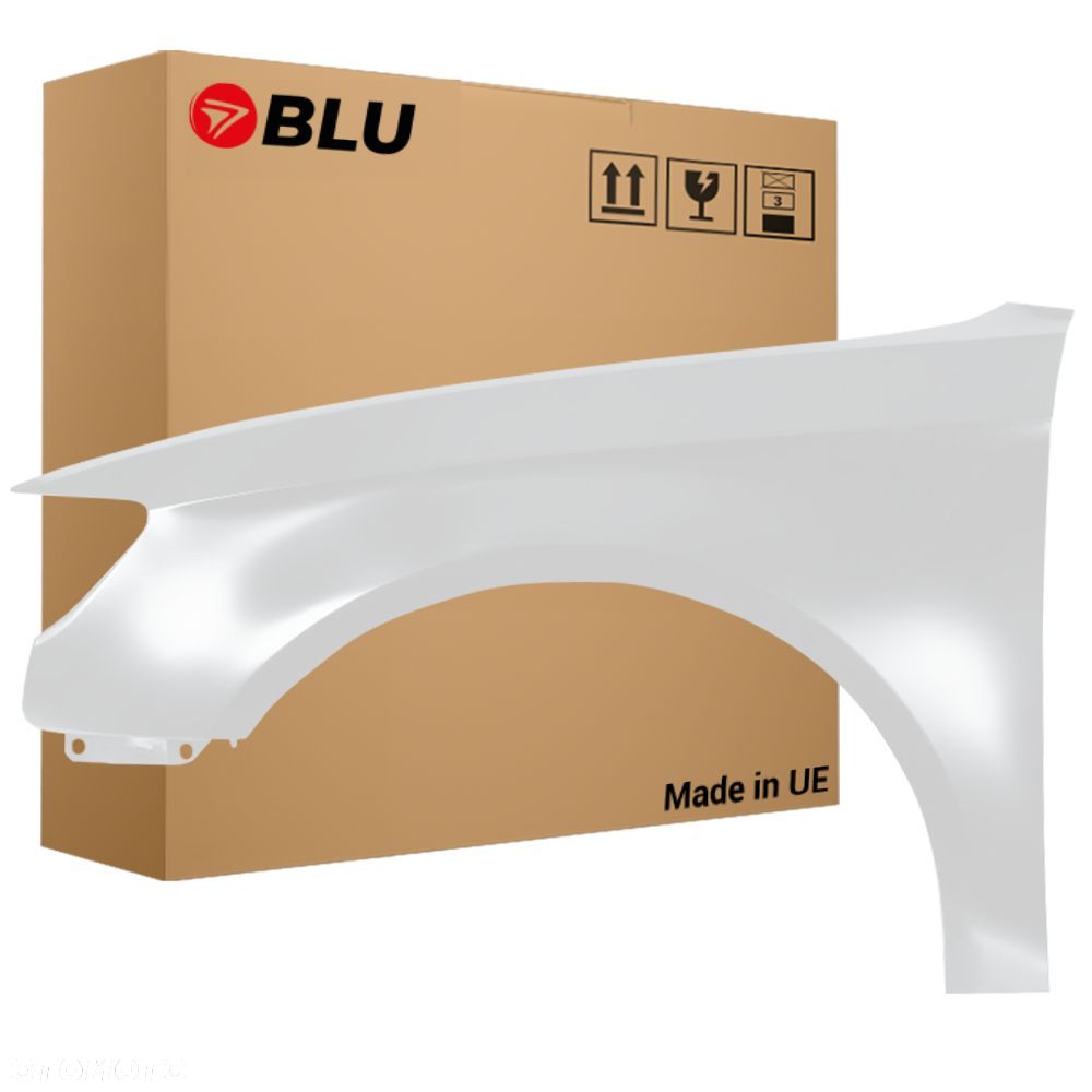 BLU Błotnik Audi A6 C7 LS9R Lewy Biały 2011-2018 przód GletscherWeiss