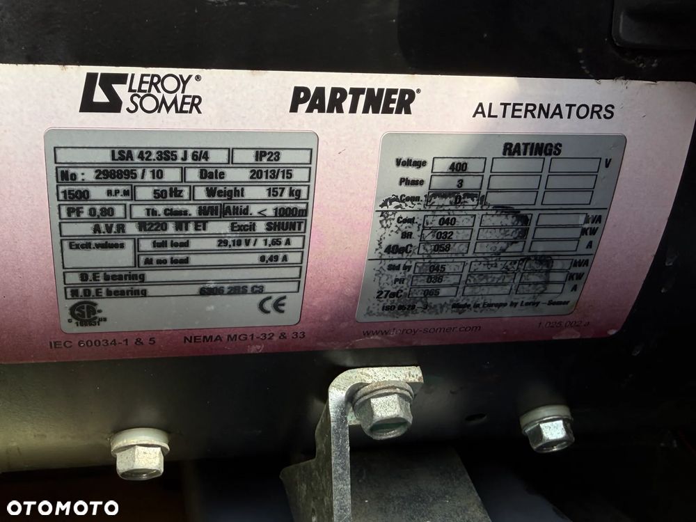 Atlas Copco QAS 40 KW Agregat prądotwórczy Przyczepa do rejestracji. inwerterowy wyciszony! 2014r. JAK NOWY z Norwegii. 5000mtg.Mocny silnik Turbo Kubota 4 cylindry 100km! Dekra aktualna. Opony zero zużycia. Zadbany Agregat. Odpala na Dotyk. Bogata Wersja! Prądnica Najlepsza PARTNER LEROY SOMER. - 39