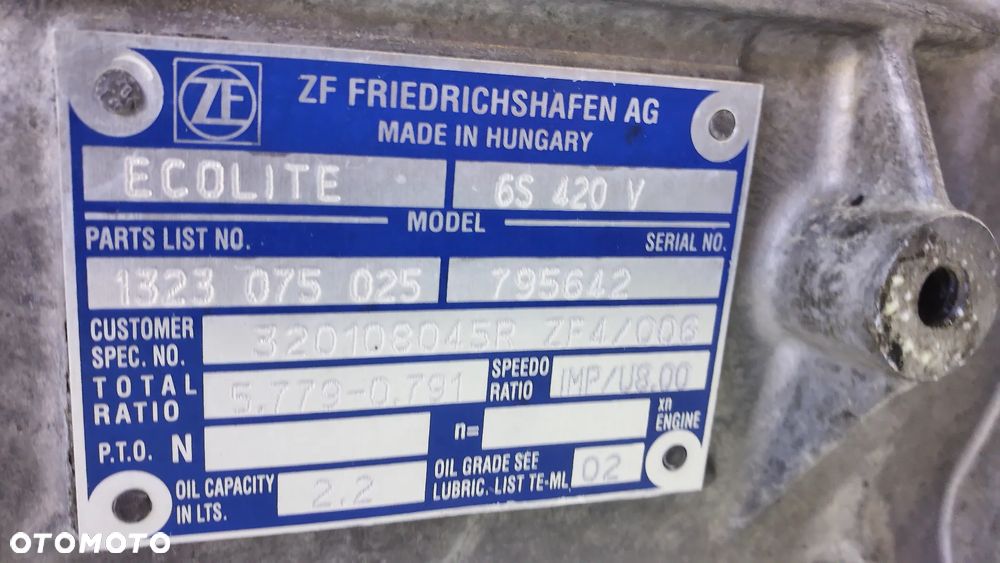 Renault Master 2.3 DCI Skrzynia biegów ZF4 / 006 - 4