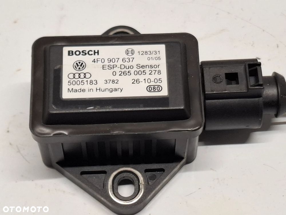 CZUJNIK MODUŁ SENSOR ESP  SENSOR AUDI A6 C6 4F0907637 SLASK WYSYLKA VAT - 1