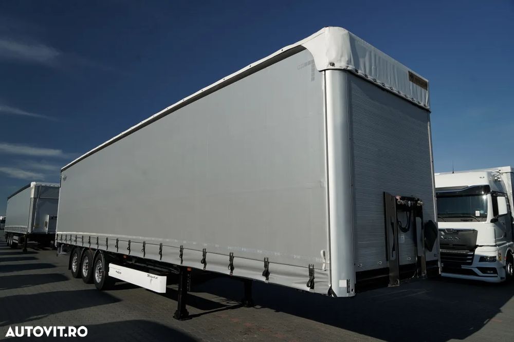 Wielton CORTINĂ STANDARD WIELTON / ACOPERIȘ LVT / SISTEM BDE - STALPINI CULISANTI / AXĂ RIDICABILĂ / PUȚIN FOLOSIT - 2