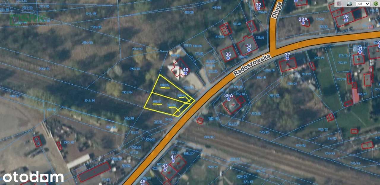 Działka, 940 m², Ruda Śląska