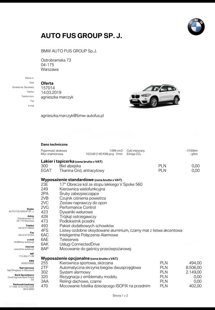 BMW X1 sDrive18i GPF Advantage - 34