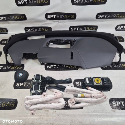BMW IX I20 ELEKTRYK DESKA ROZDZIELCZA KONSOLA KOKPIT PULPIT PODUSZKI AIRBAG AIR BAG PASY KIT SET - 1