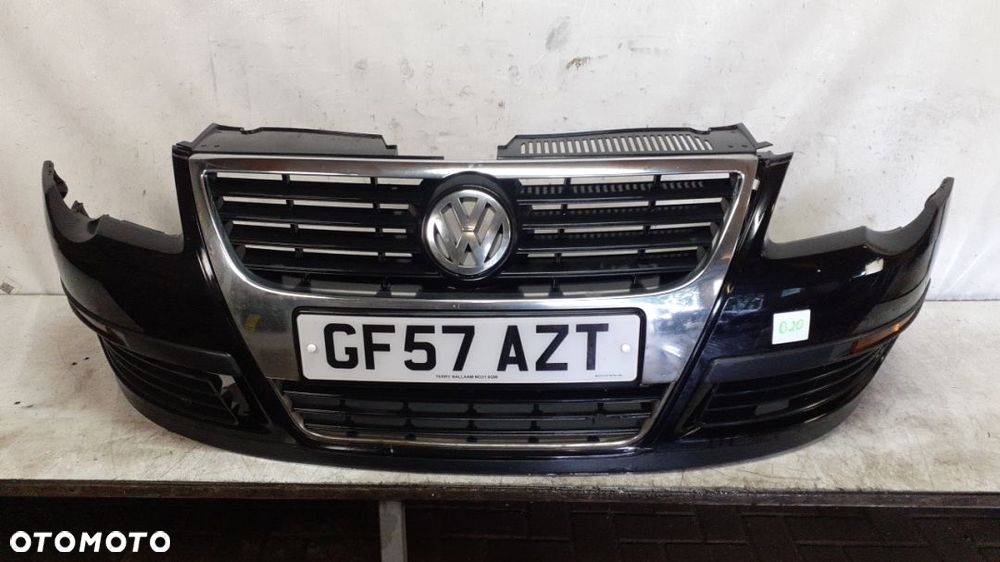 $ ZDERZAK PRZÓD PRZEDNI DO VW VOLKSWAGEN PASSAT B6 GRILL LC9Z CZARNY - 1