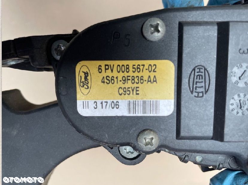 4S61-9F836 potencjometr pedał gazu ford fiesta mk6 lift - 3